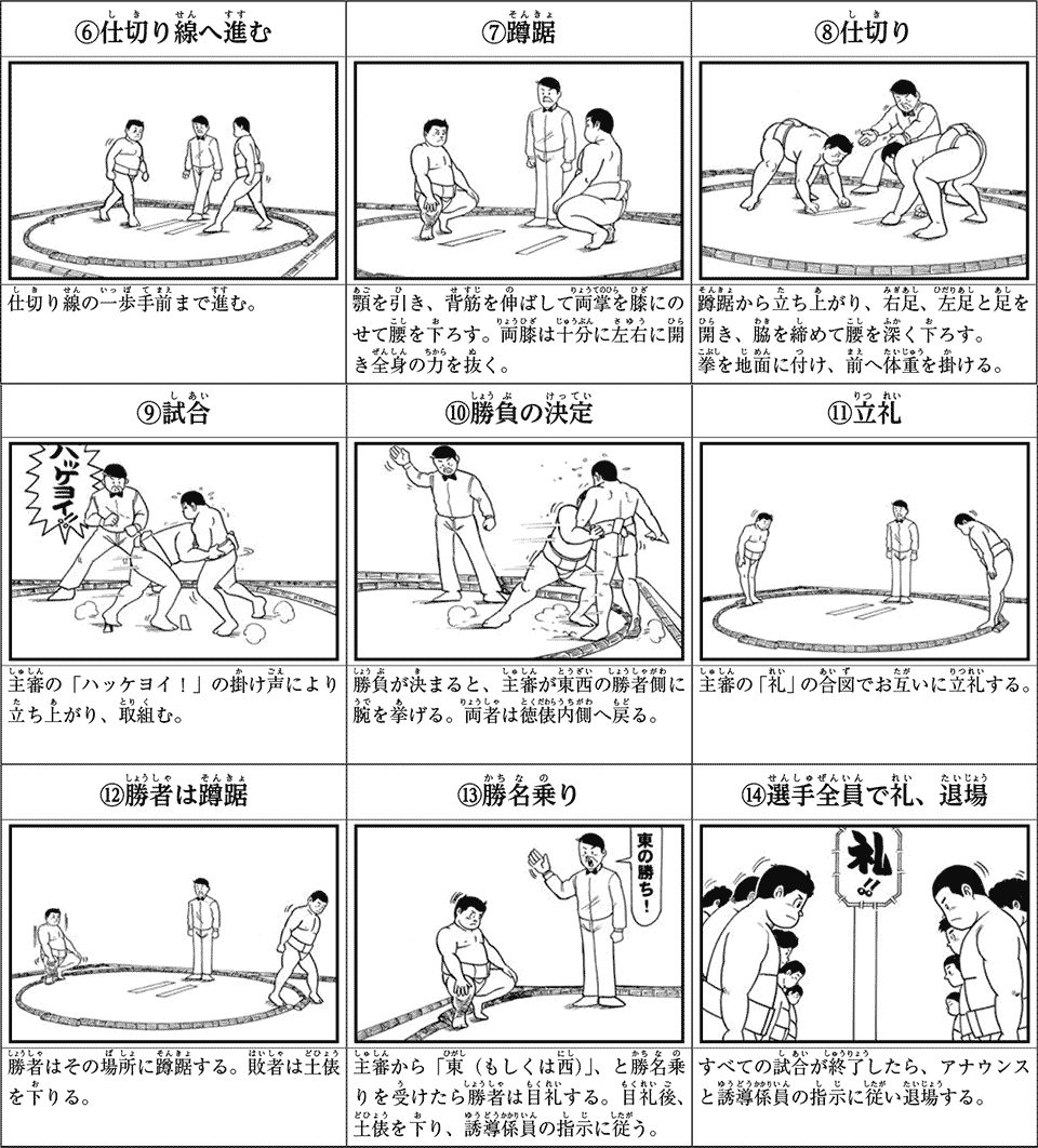 試合の前後の所作