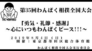 第３５回わんぱく相撲全国大会